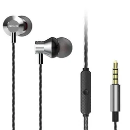 Aiwa ESTM-50SL Auriculares In-Ear con Micrófono, Color Plata